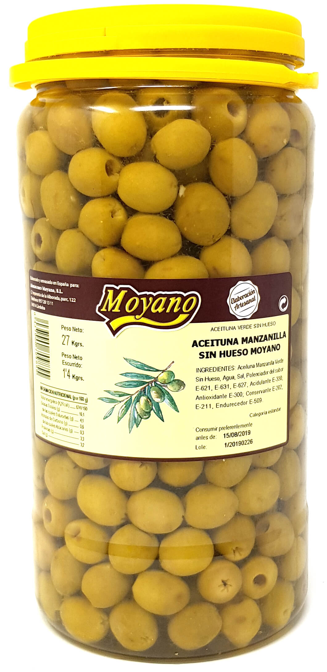 Aceituna Manzanilla sin hueso